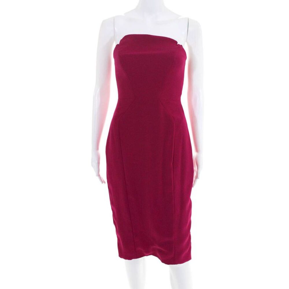 Jill Jill Stuart Womens Punch Harlow Notch Sheath Dress Pink Size 0 10634992